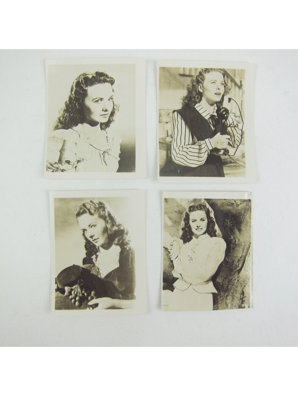 Jeanne Craine Photographs Lot of 4 Film Actress Movie Star Vintage 1940s RARE